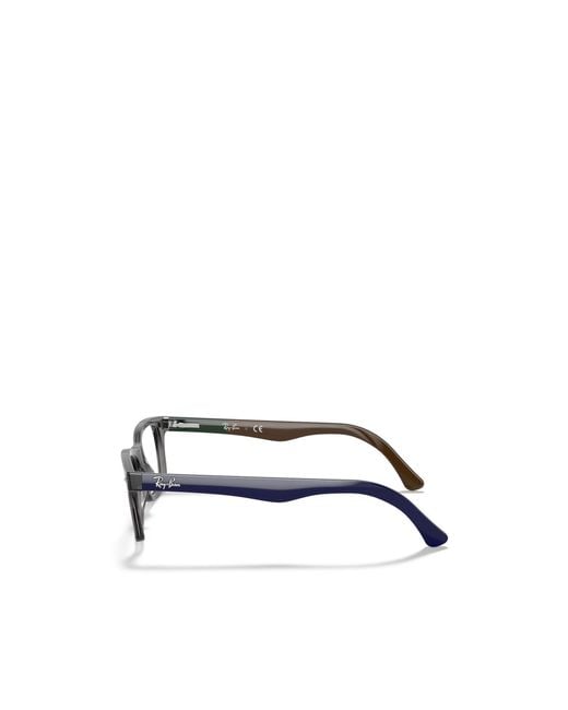 Ray-Ban White Geometric Flat Mirror for men