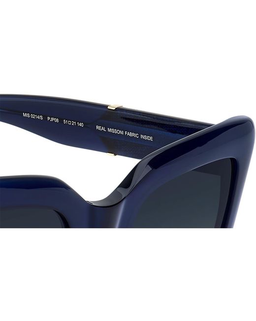 Missoni Blue Logo Detail Sunglasses