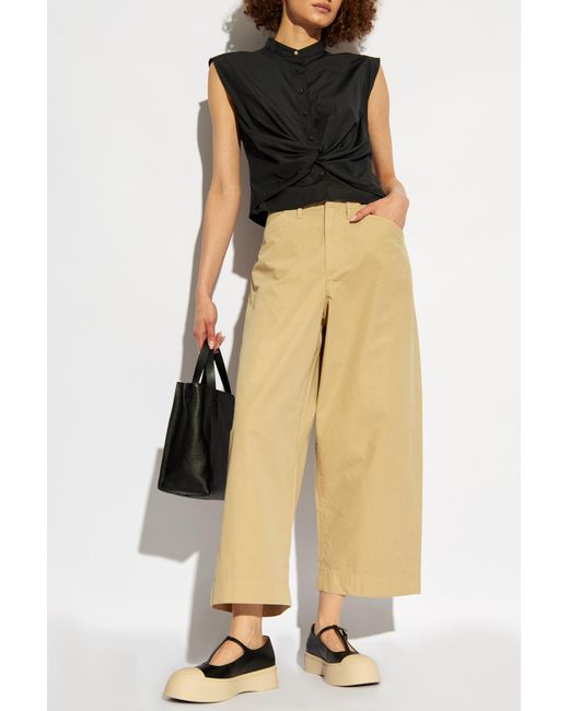 Rag & Bone Natural Belt-Loop Casual Pants