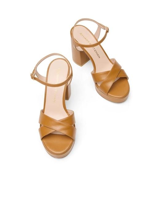 Stuart Weitzman Metallic Dayna Platform Sandal