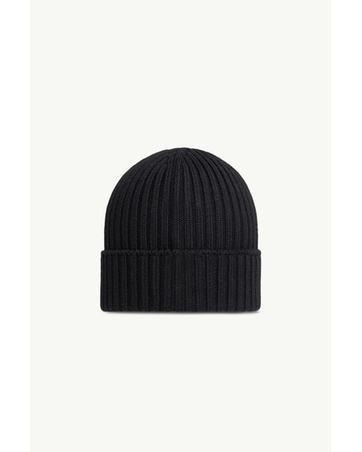Moncler Black Wool Beanie