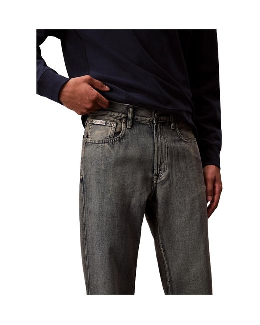 Calvin Klein Blue 90's Straight Fit Jeans for men