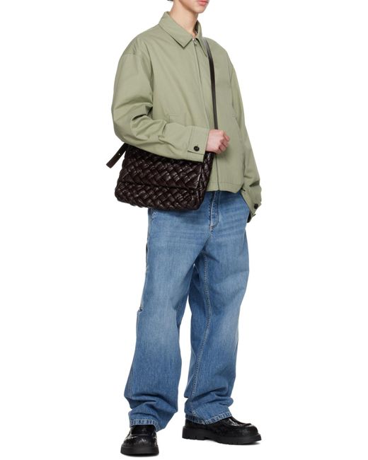 Bottega Veneta Blue Light Cotton Twill Blouson for men