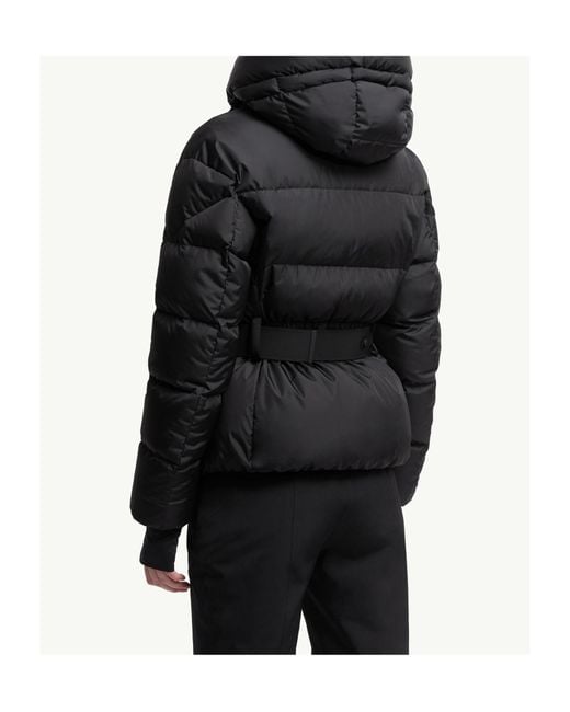 Moncler Black Grenoble Buckled Waist Padded Jacket