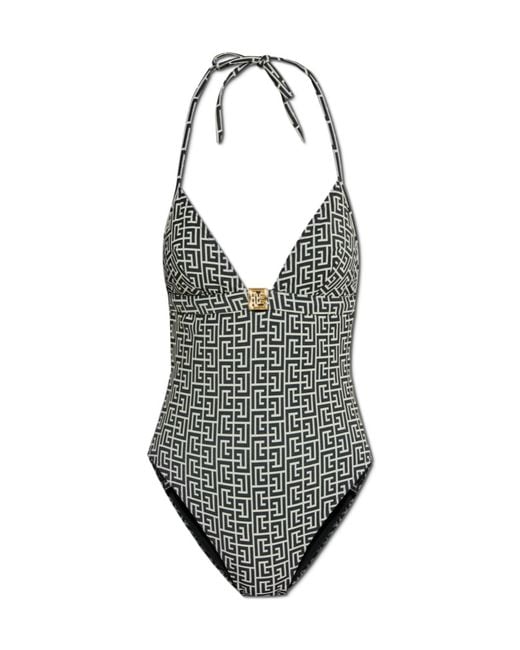 Balmain Gray One-Piece