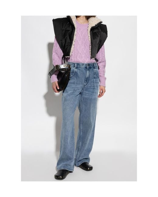 Isabel Marant Pink Isabel Marant Étoile Knitted Crewneck Jumper