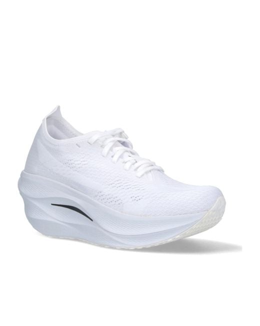 Comme des Garçons White X Mizuno Wave Rebellion Pro Sneakers