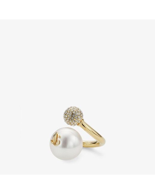 Jimmy Choo Metallic Auri Ring
