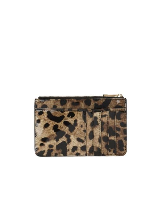 Dolce & Gabbana Multicolor Leopard Printed Medium Card Holder