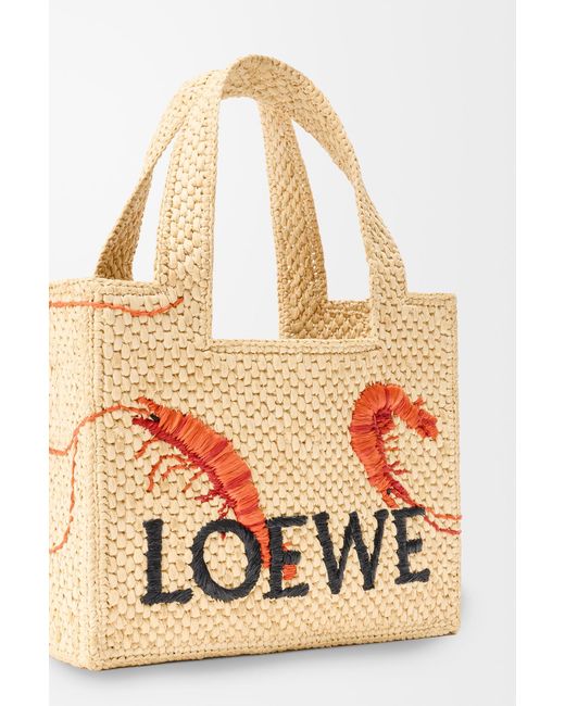 Loewe Natural Mini Logo Font Tote Bag