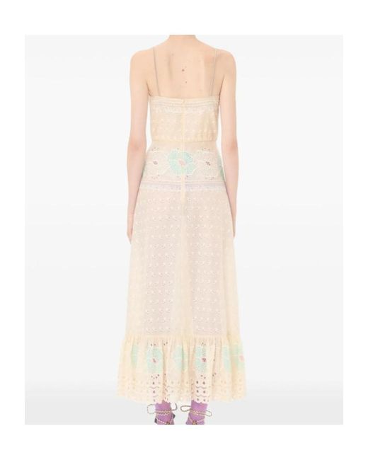 Valentino White Sangallo Midi Dress