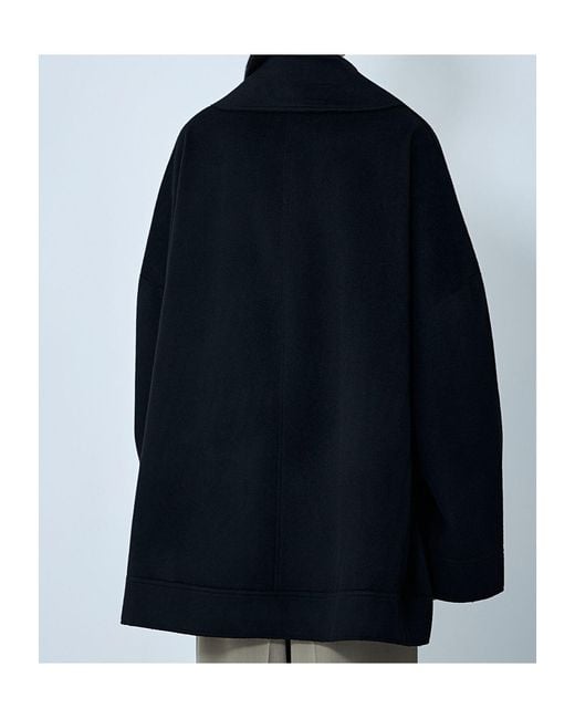 Totême  Blue Double-Breasted Wool Jacket