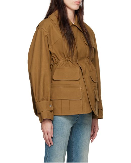 Victoria Beckham Brown Cotton Jacket