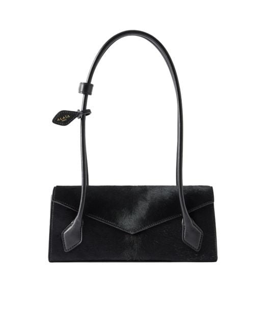 Alaïa Black Alaïa Flap Strap Shoulder Bag