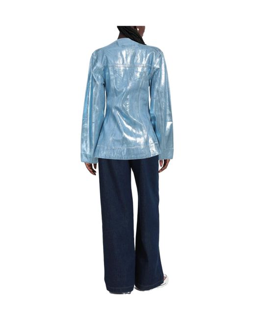 Ganni Blue Stylish Medium Denim Jacket