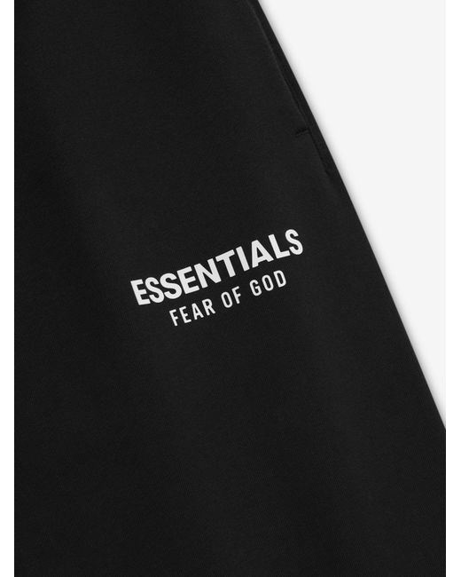 Fear Of God Black Pantaloni Sportivi Logo for men