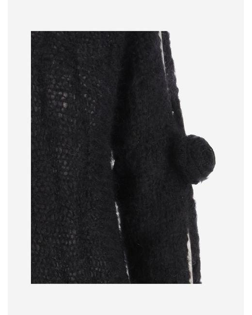 Blumarine Black 3D Rose Jumper