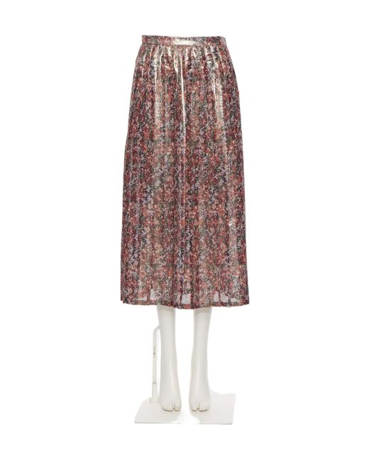 Valentino Multicolor Patterned Skirt