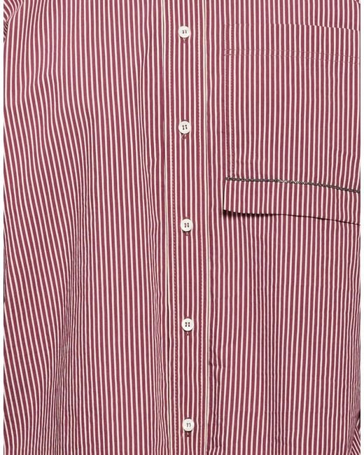 Brunello Cucinelli Pink Patterned Shirts Blouses