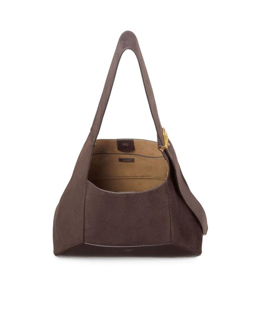 Jimmy Choo Brown Hobo Diamond Shoulder Bag