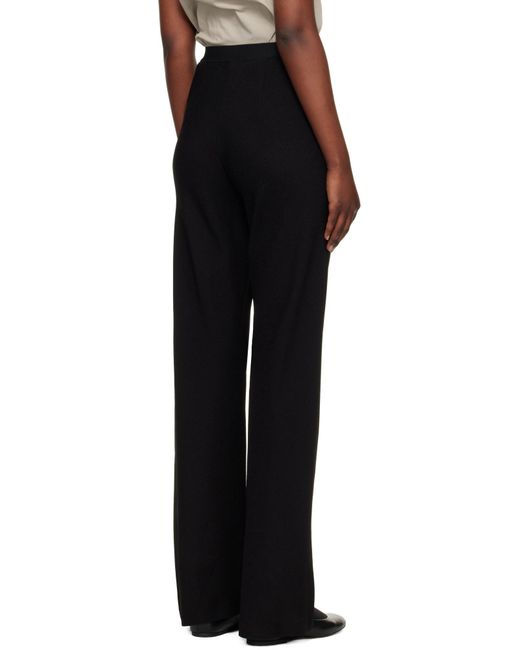 Wardrobe NYC Black Crepe Bias Cut Casual Pants