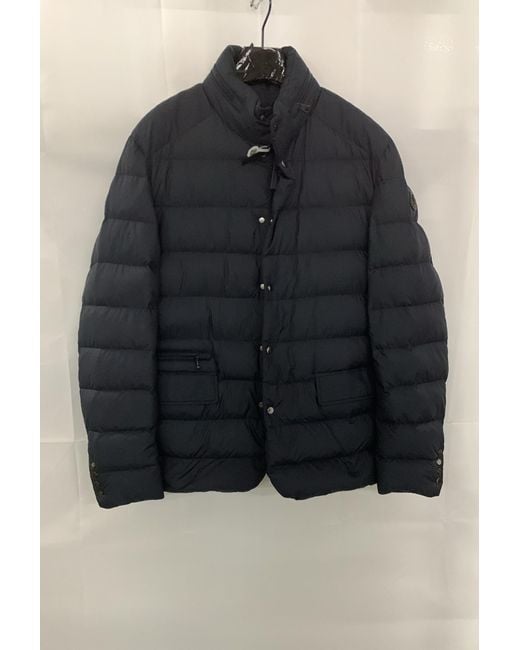 Moncler Blue Malinvern Button-Up Down Jacket for men