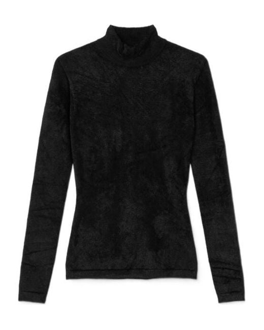 Versace Black High-Neck Embellished Sweater