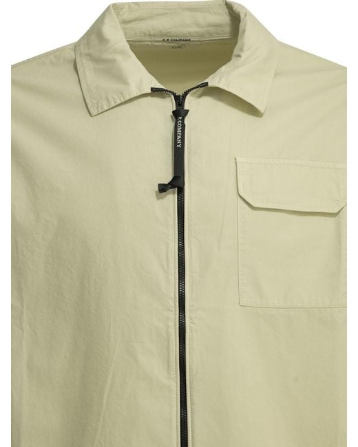 C P Company Green Long-Sleeve Casual Jacket for men