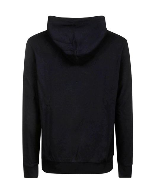 Paul & Shark Blue Logo-Print Long-Sleeve Hoodie for men