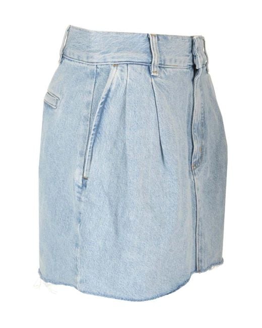 Agolde Blue Denim Skirt