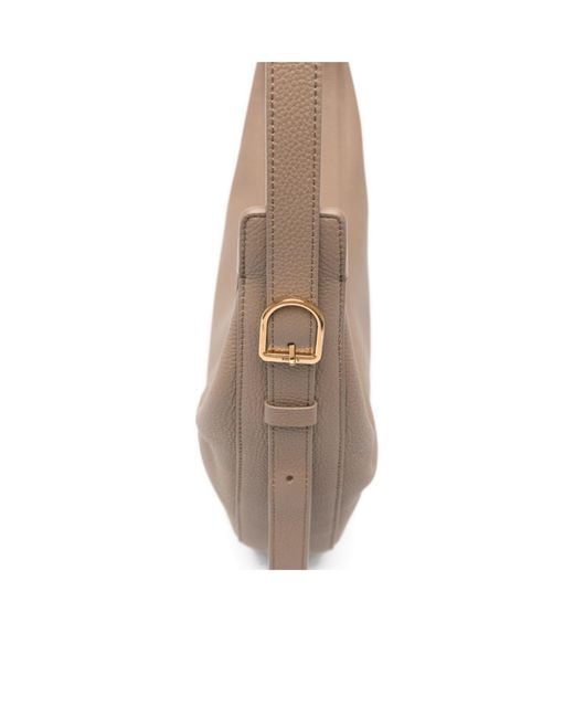 Khaite White Augustina Small Zipped Shoulder Bag