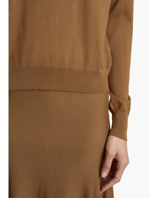 Khaite Green V-Neck Sweater