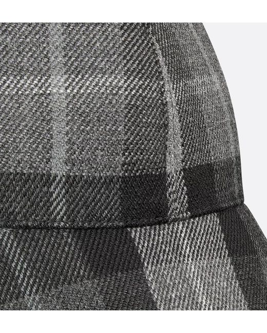 Dior Multicolor D-Tulipe Check'N' Large-Brim Reversible Cloche