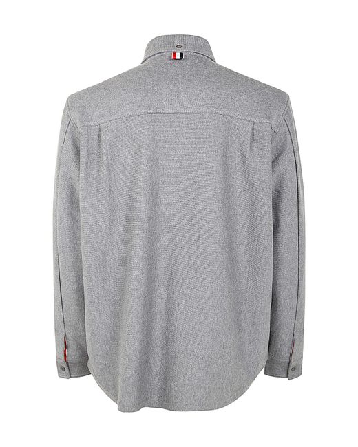 Thom Browne Gray Buttoned Jacket for men