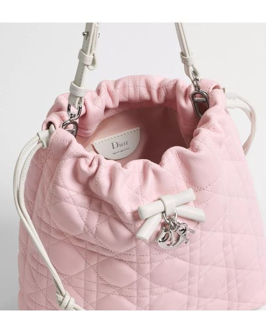 Dior Pink Aable Mini Bucket Bag