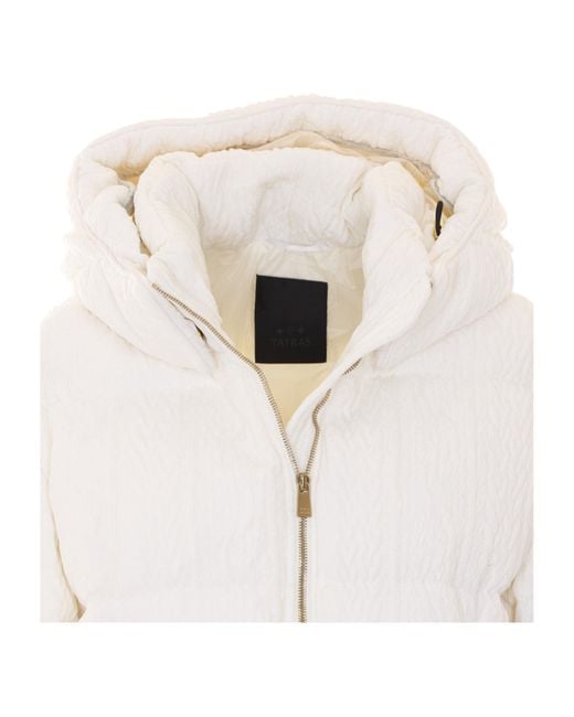 Tatras White Long-Sleeve Hooded Down Jacket
