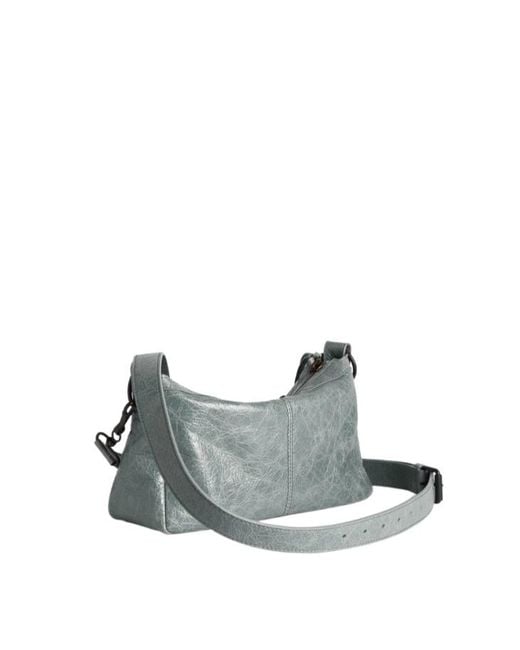 Balenciaga Gray Le City Moto Bag Small for men