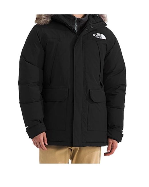 The North Face Black Fur-Trim Mcmurdo Parka for men