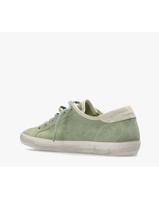 Golden Goose Deluxe Brand Green Super Star Low-Top Sneakers