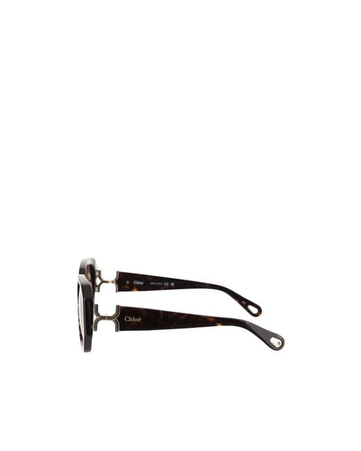 Chloé Multicolor Chloé Eyewear Geometric Frame Sunglasses