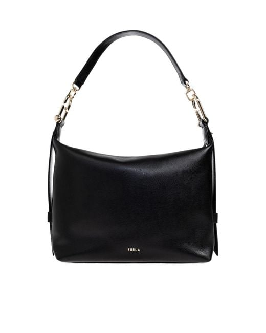 Furla Black Tonie Medium Shoulder Bag