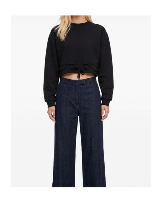 Dries Van Noten Black Long-Sleeve Sweatshirt