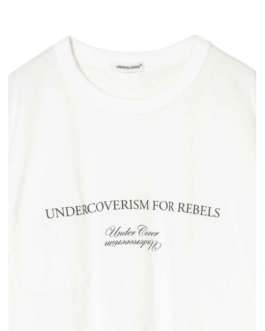 Undercover White Long-Sleeve T-Shirt for men