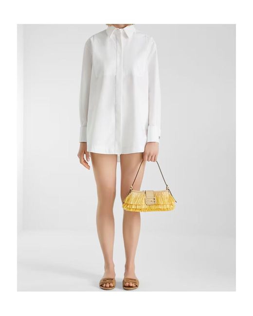 Fendi Metallic Baby B Shoulder Bag