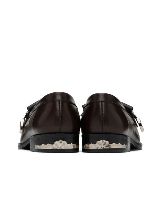 Toga Virilis Black Round Toe Loafers for men