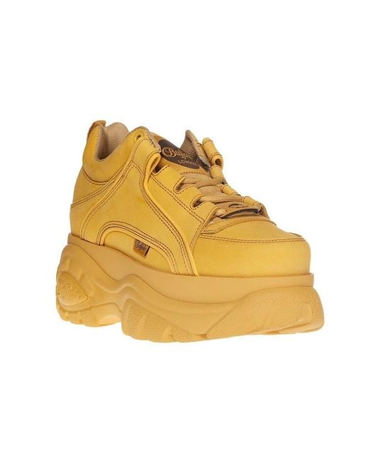 Buffalo Yellow 1339-14 Logo Platform Casual Sneakers for men