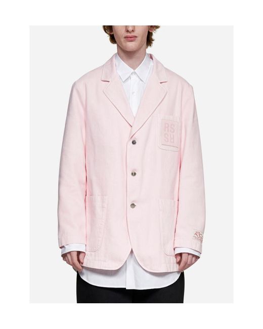 Raf Simons Pink Emblem Detail Jacket for men