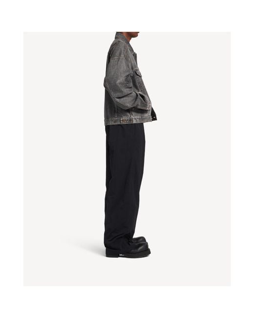 Balenciaga Black Loop Sport Logo Track Pants for men