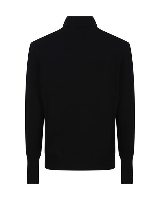 Ballantyne Black Turtleneck Long-Sleeved Jumper for men