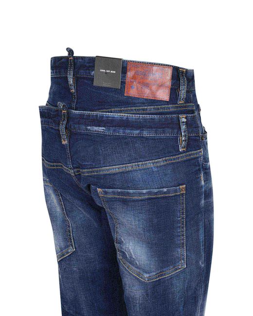DSquared² Blue Cool Guy Jeans Made Of Denim for men